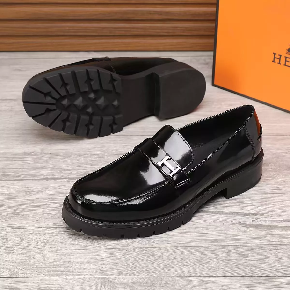 Hermes Leather Shoes For Men SmartChoice 5714