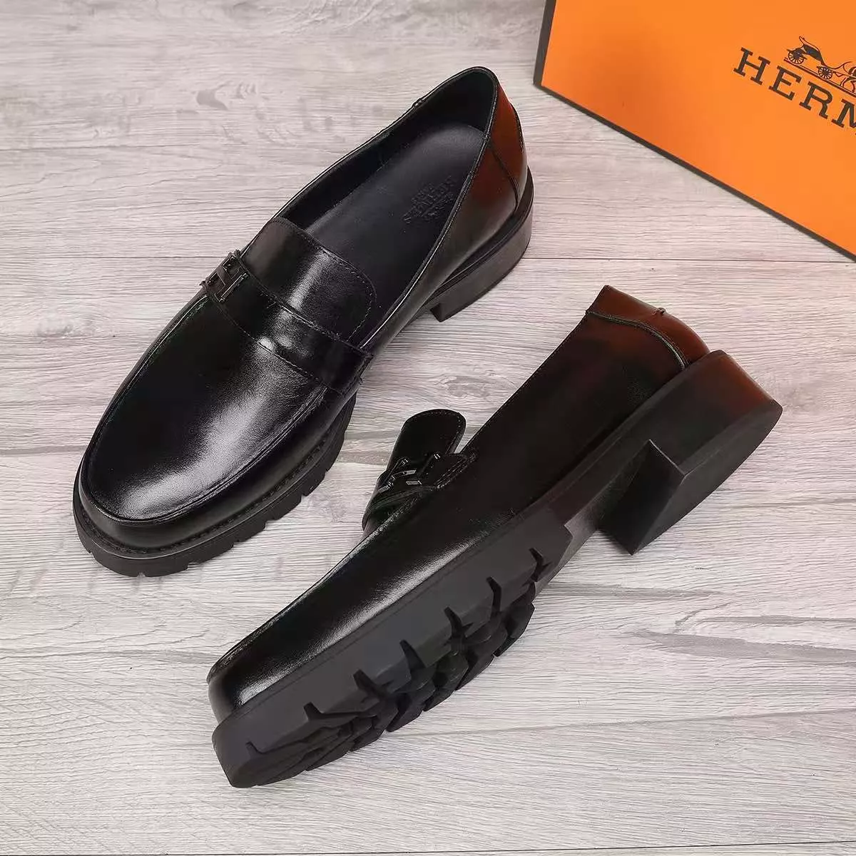 Hermes Leather Shoes For Men SmartChoice 7375