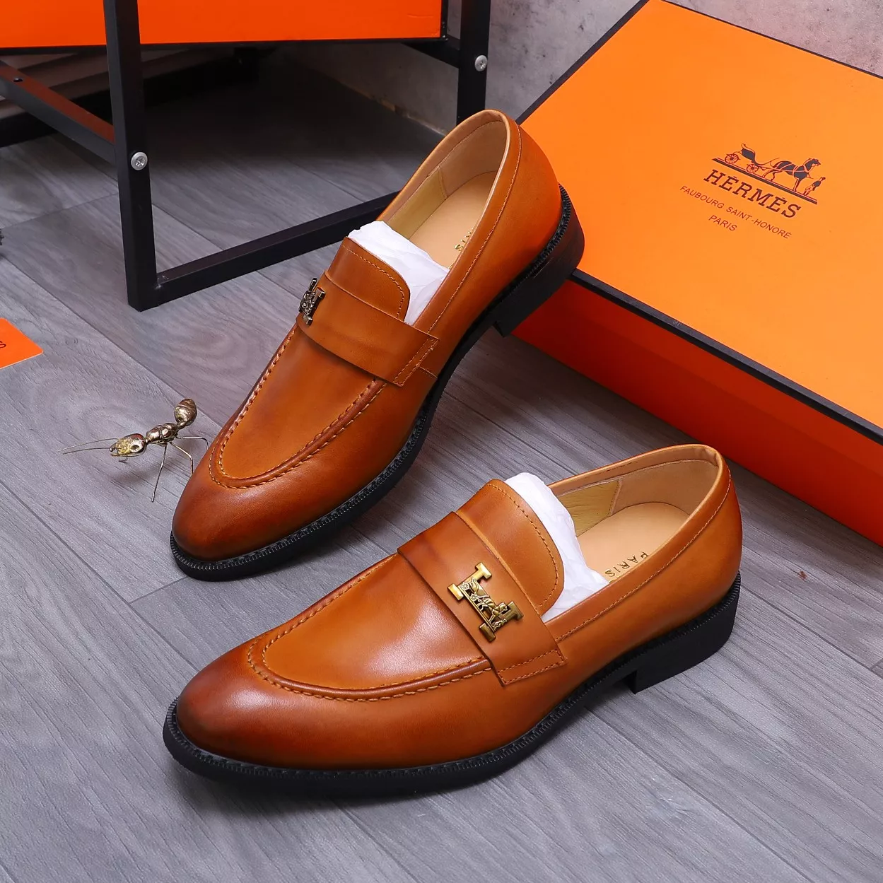Hermes Leather Shoes For Men SmartChoice 7938