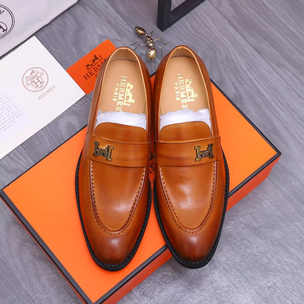 Hermes Leather Shoes For Men SmartChoice 7938