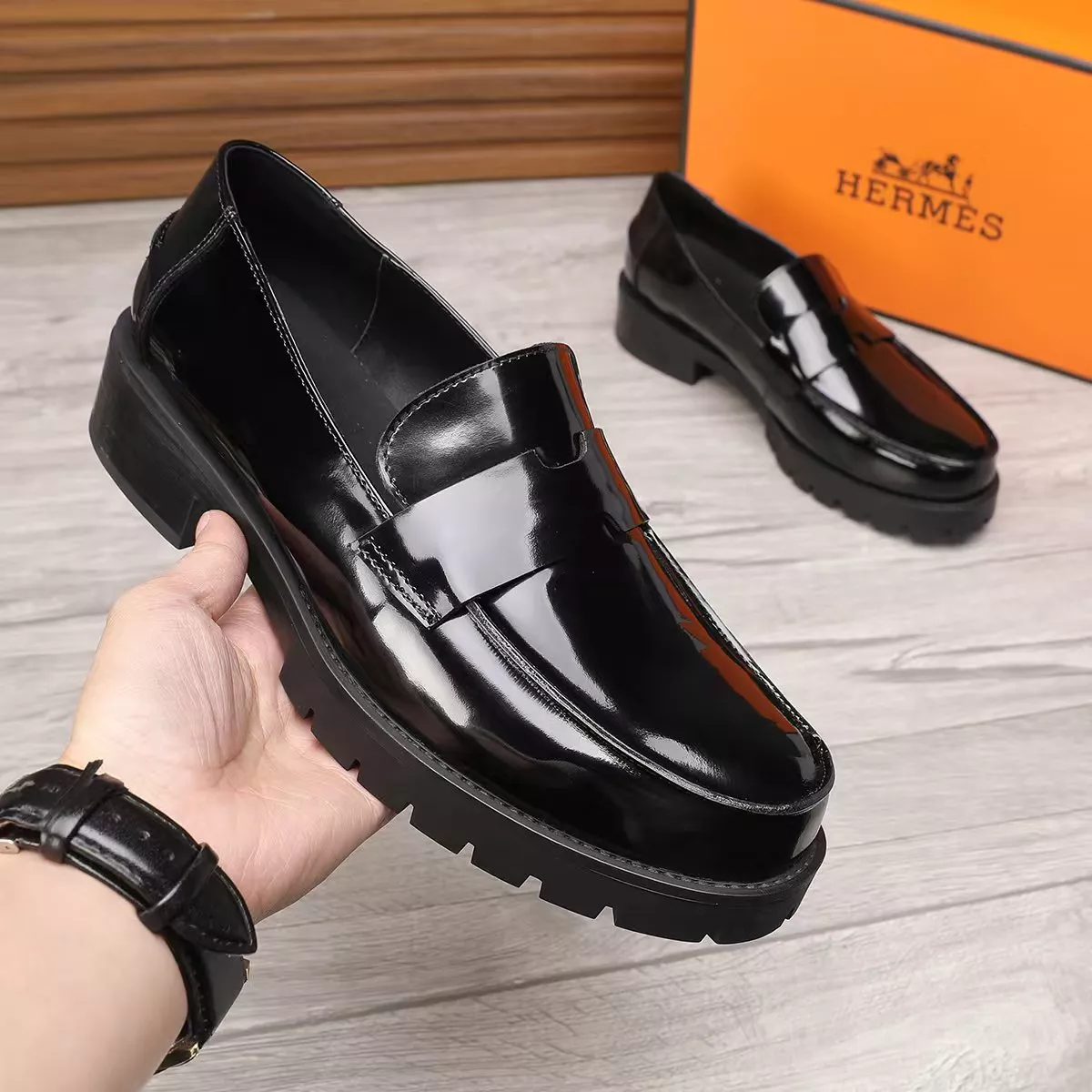 Hermes Leather Shoes For Men SportInspired 6719