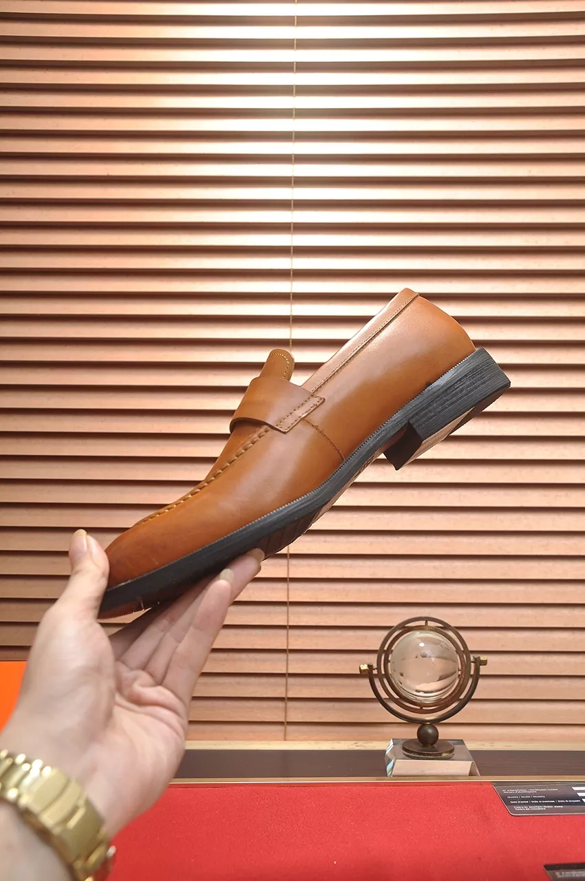 Hermes Leather Shoes For Men Stylish 8254