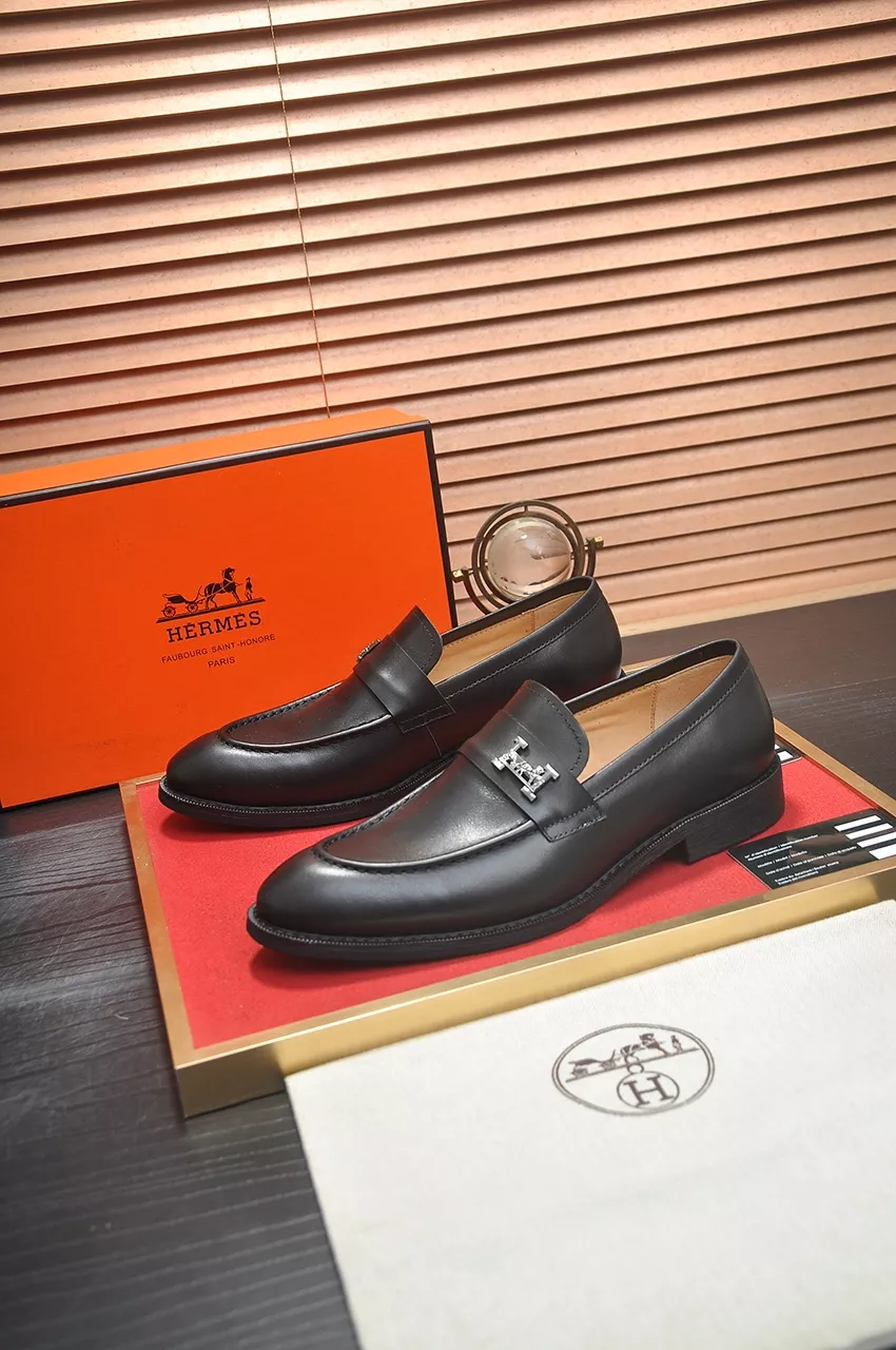 Hermes Leather Shoes For Men Trendy 8358