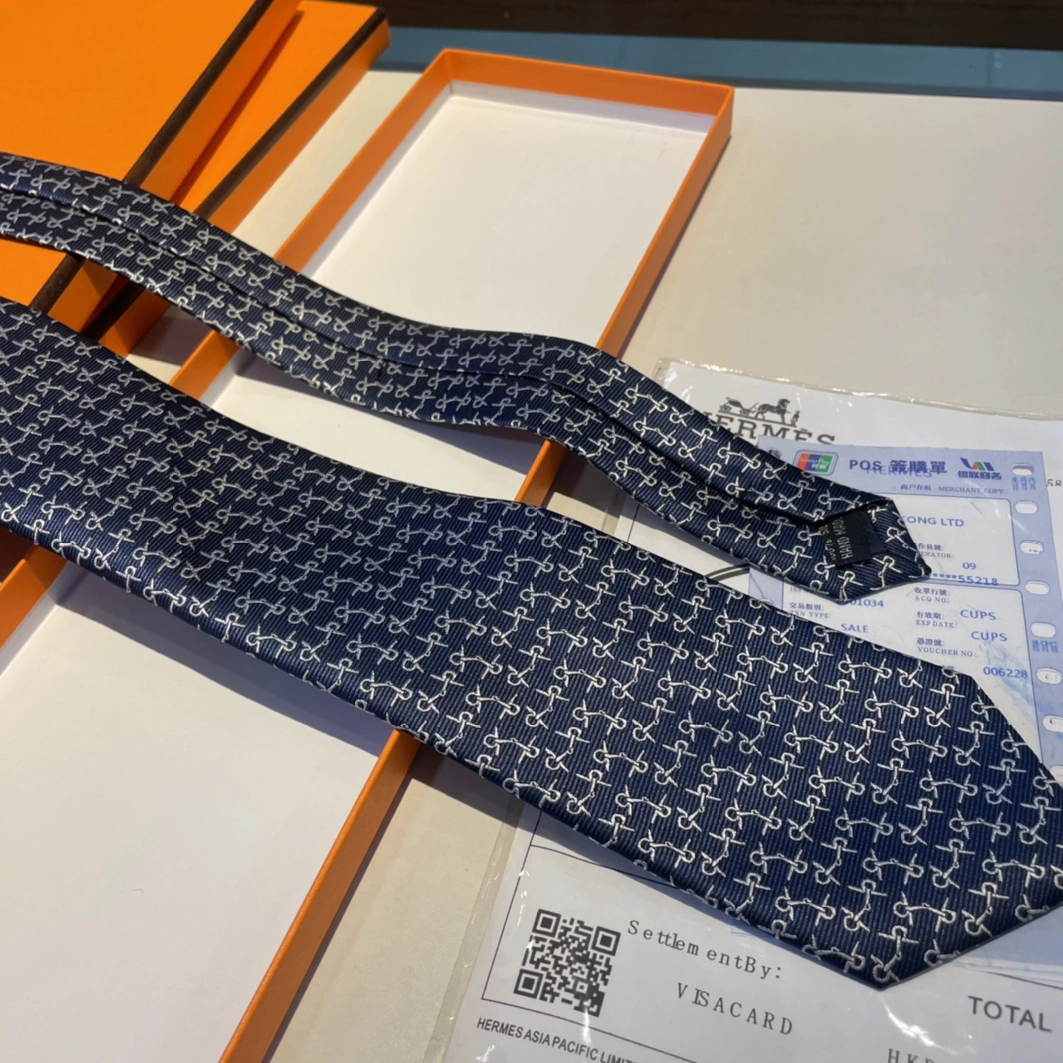 Hermes Necktie For Men Breathable 6352
