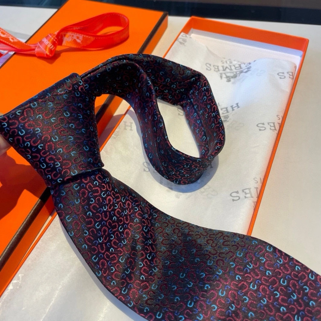 Hermes Necktie For Men Breathable 6985