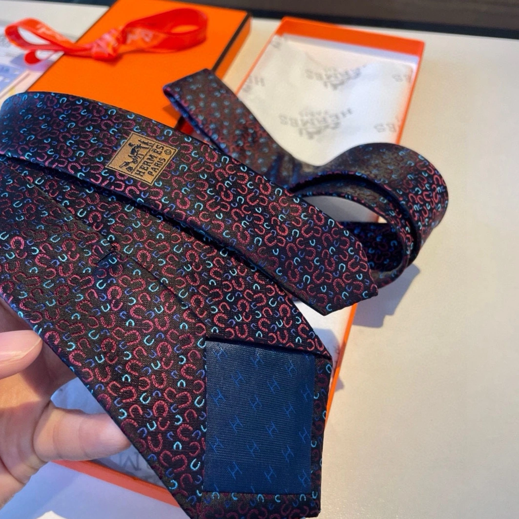 Hermes Necktie For Men Breathable 6985