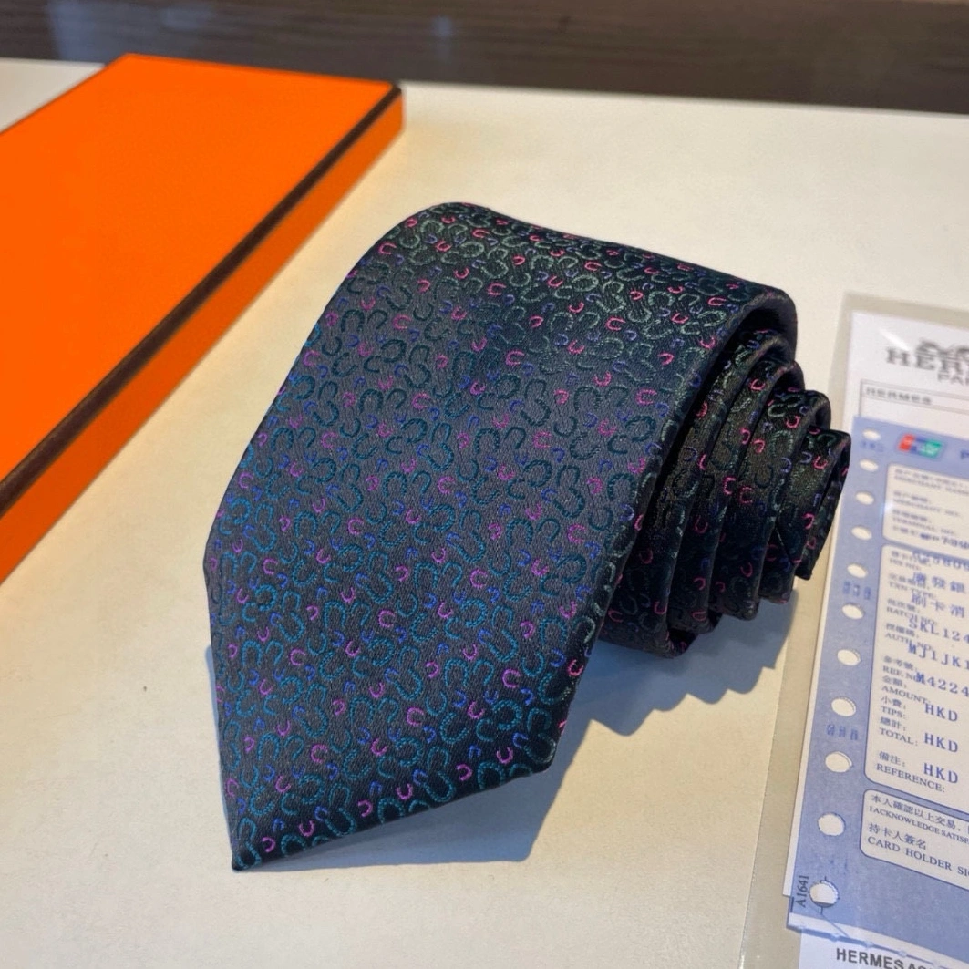 Hermes Necktie For Men Comfortable 7107