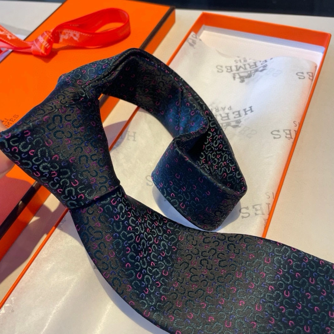 Hermes Necktie For Men Comfortable 7107