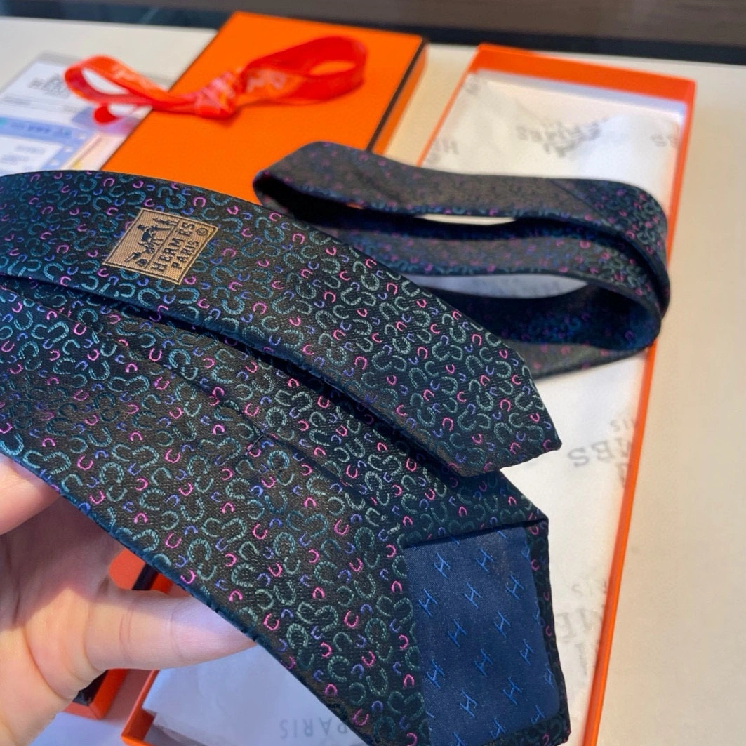 Hermes Necktie For Men Comfortable 7107