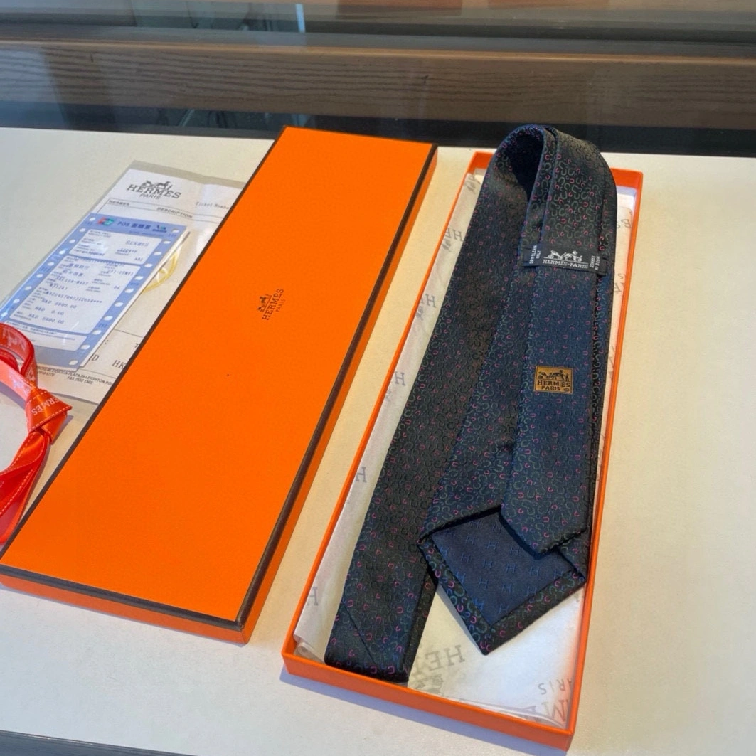 Hermes Necktie For Men Comfortable 7107
