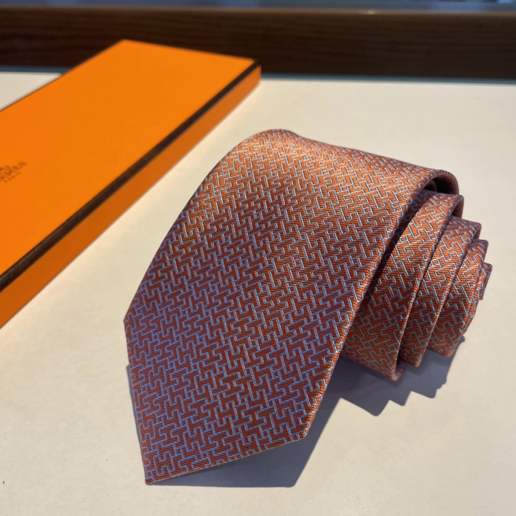 Hermes Necktie For Men Comfortable 7745