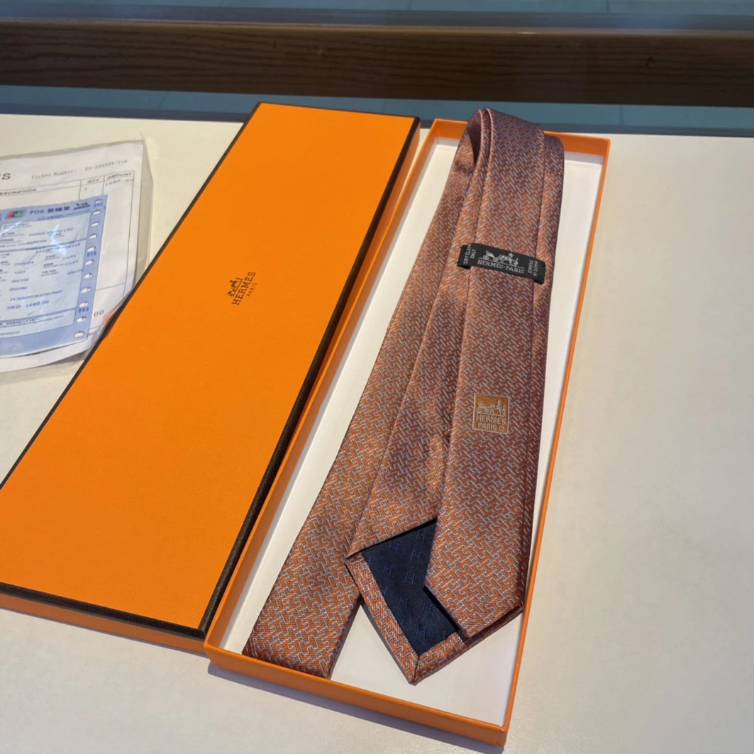 Hermes Necktie For Men Comfortable 7745