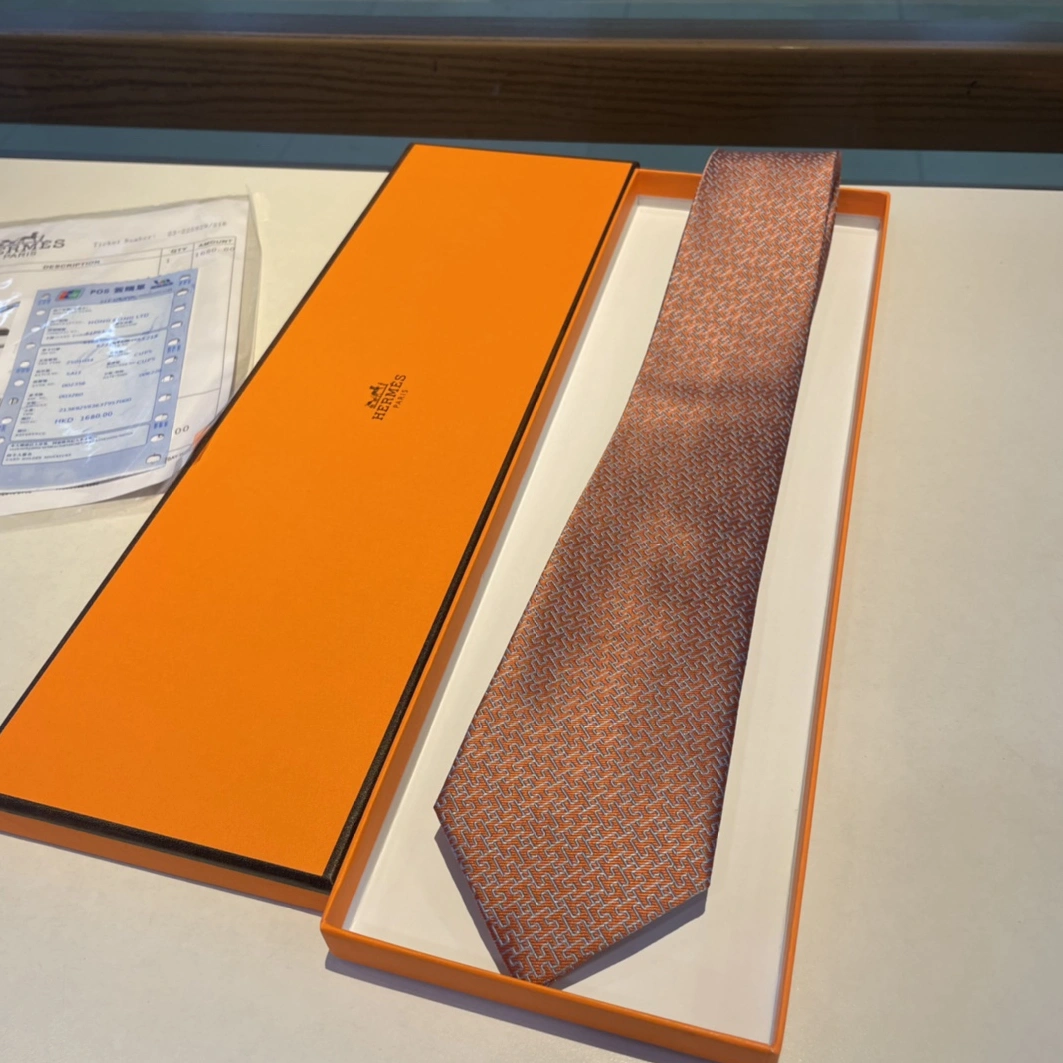 Hermes Necktie For Men Comfortable 7745