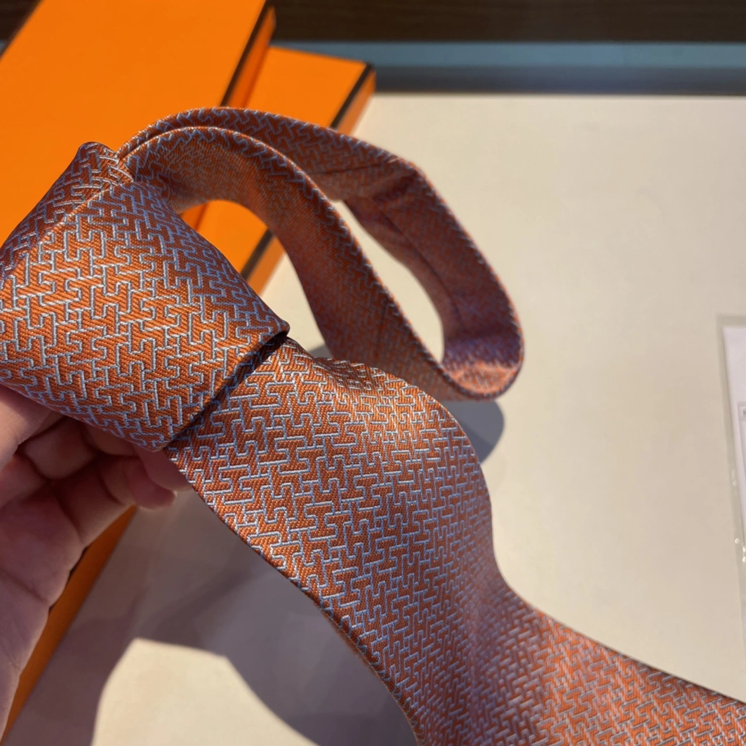 Hermes Necktie For Men Comfortable 7745