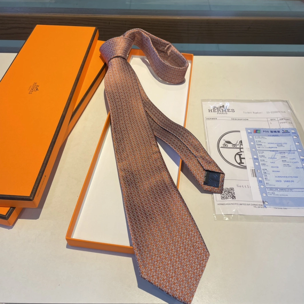 Hermes Necktie For Men Durable 4350