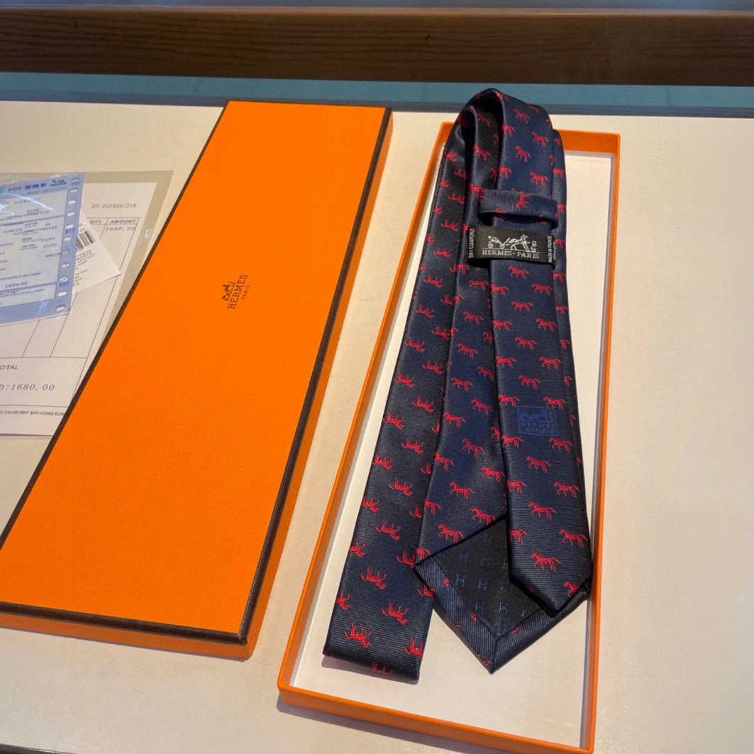 Hermes Necktie For Men Durable 9219
