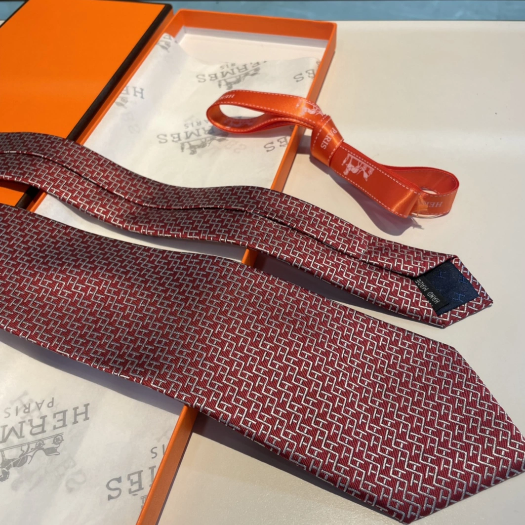 Hermes Necktie For Men Elegant 2408