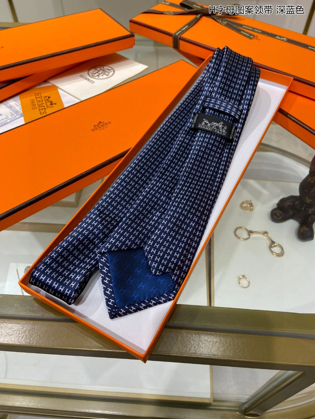 Hermes Necktie For Men Functional 7786