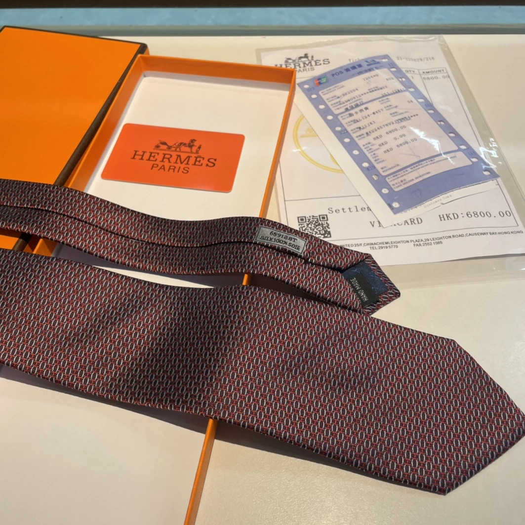Hermes Necktie For Men Minimalist 1537