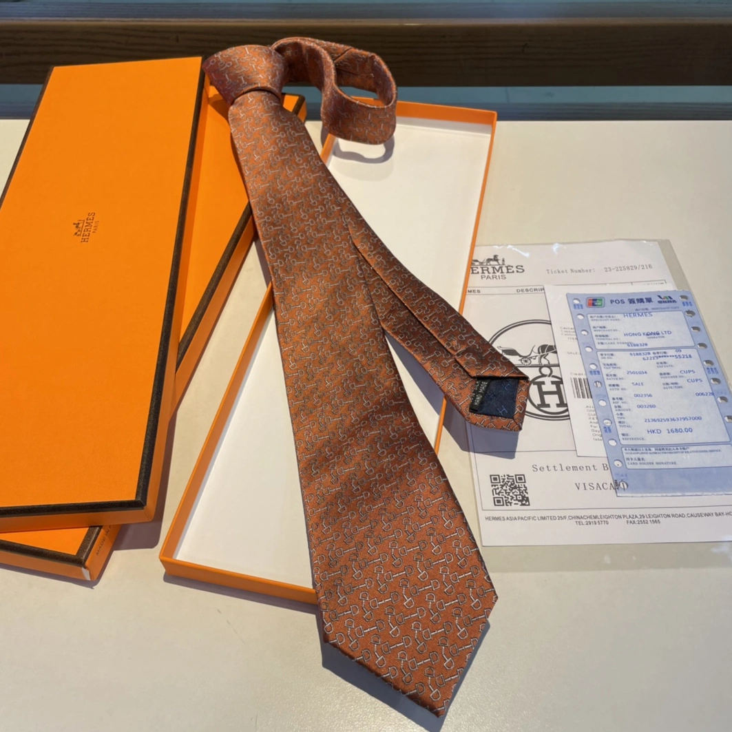 Hermes Necktie For Men Minimalist 7359