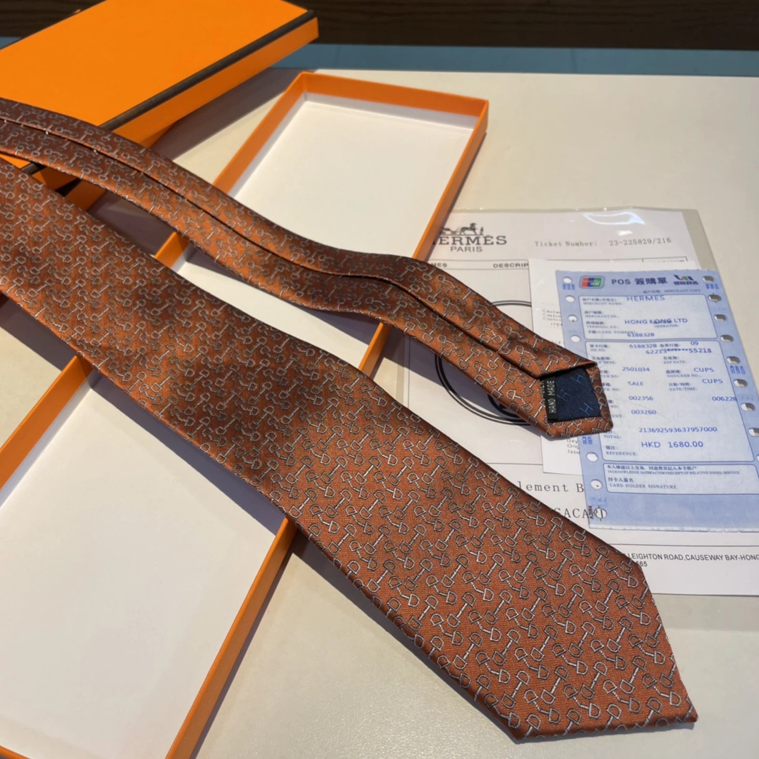 Hermes Necktie For Men Minimalist 7359