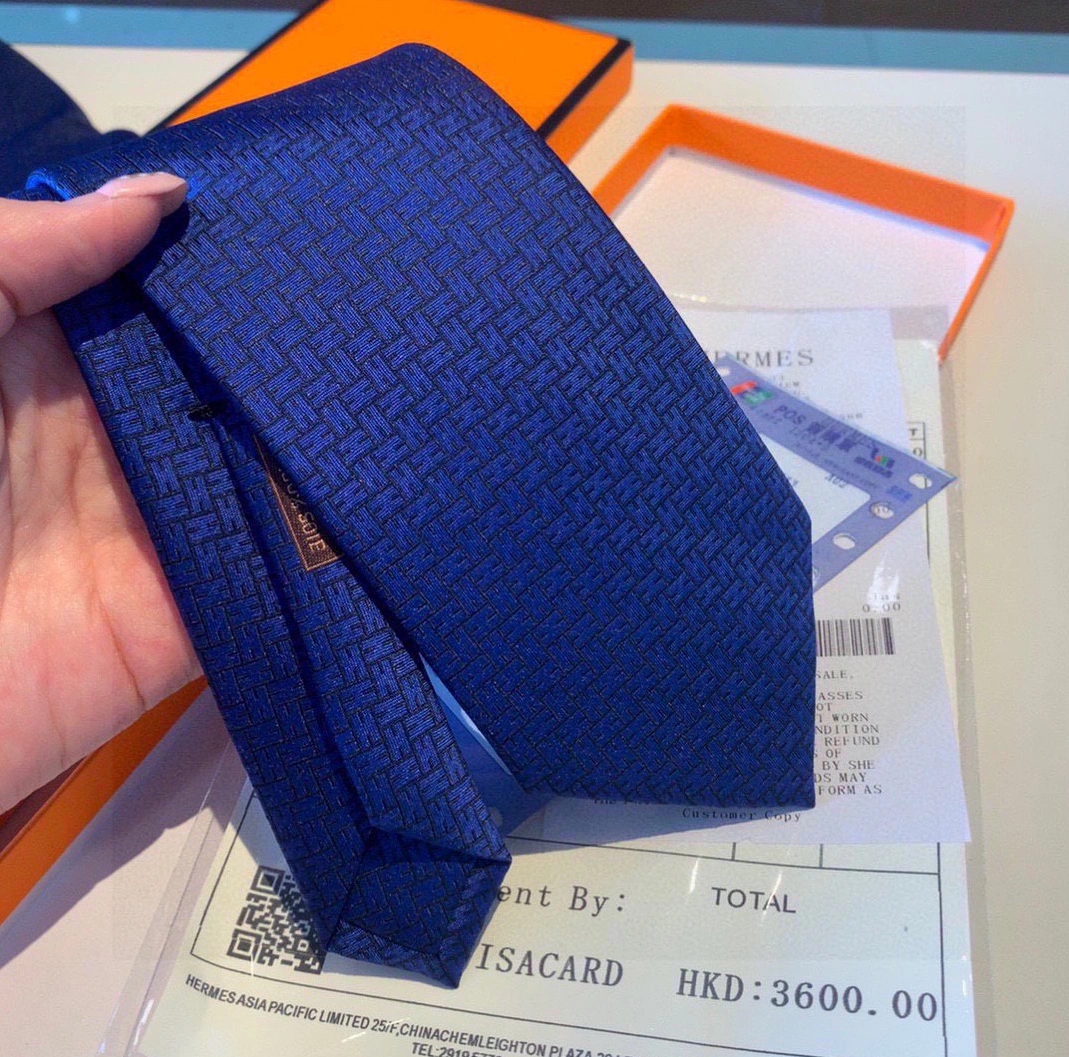 Hermes Necktie For Men Practical 4303