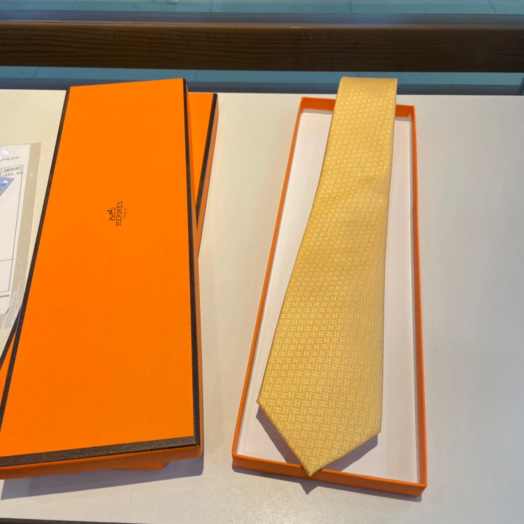 Hermes Necktie For Men Soft 9799