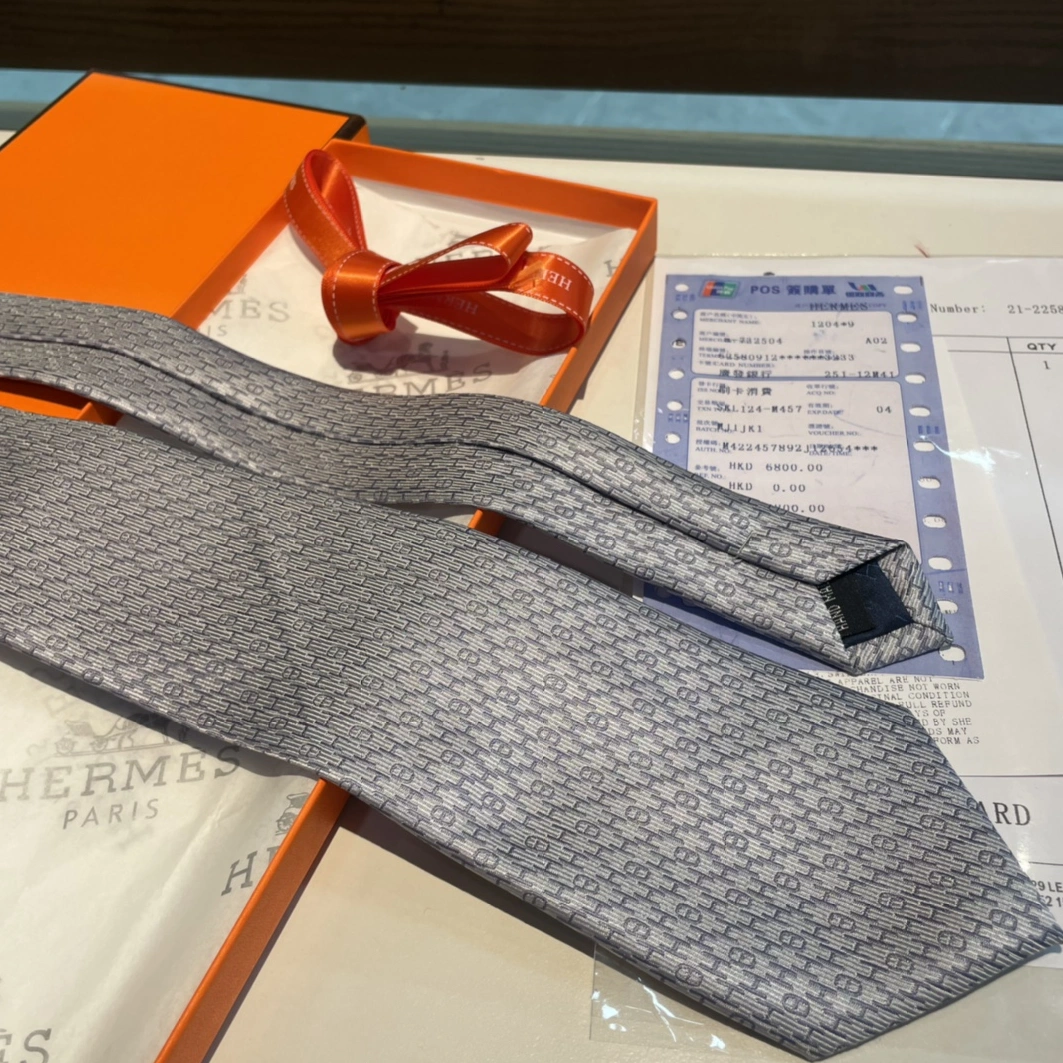 Hermes Necktie For Men Timeless 5771