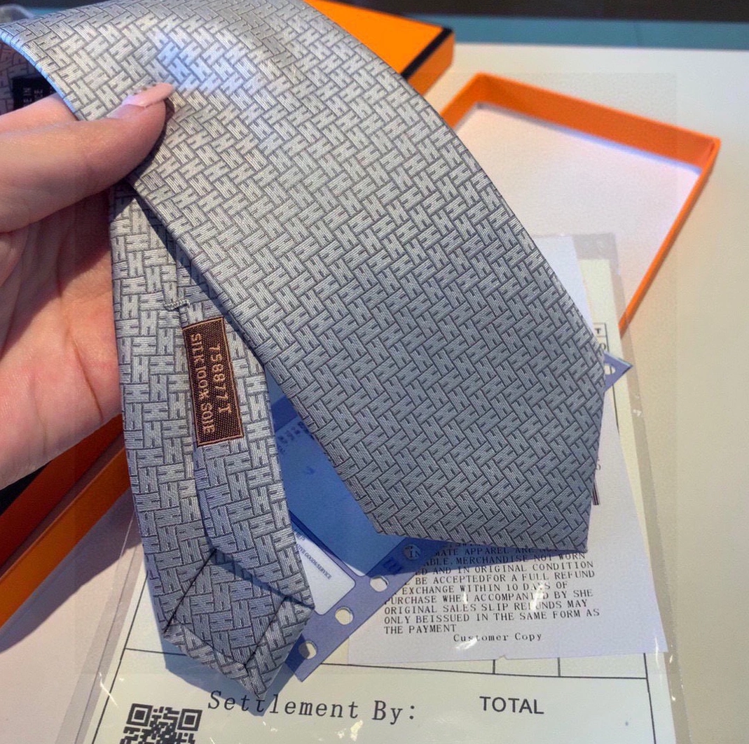 Hermes Necktie For Men Versatile 1807
