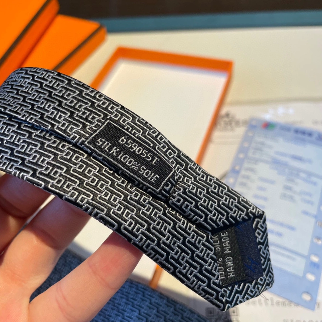 Hermes Necktie For Men Versatile 4372