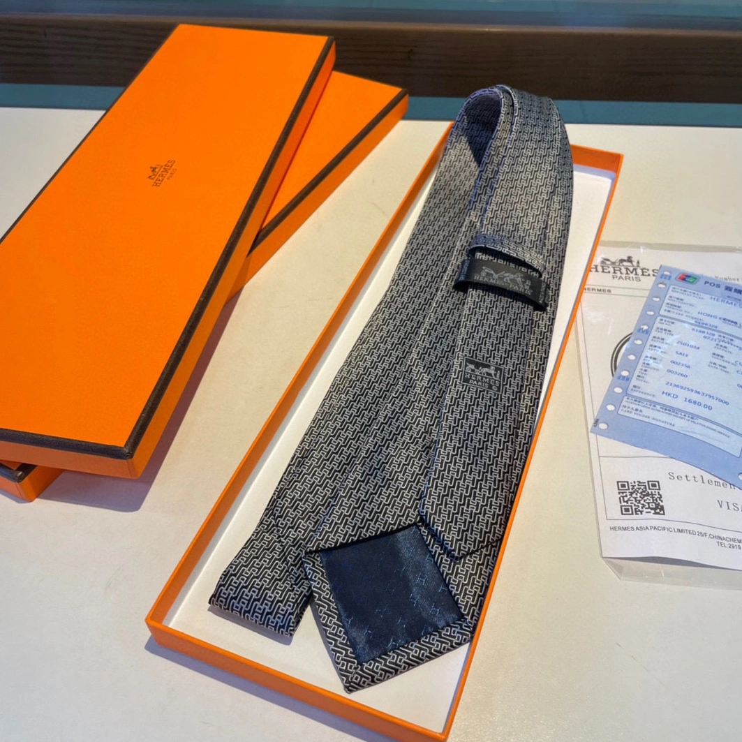 Hermes Necktie For Men Versatile 4372