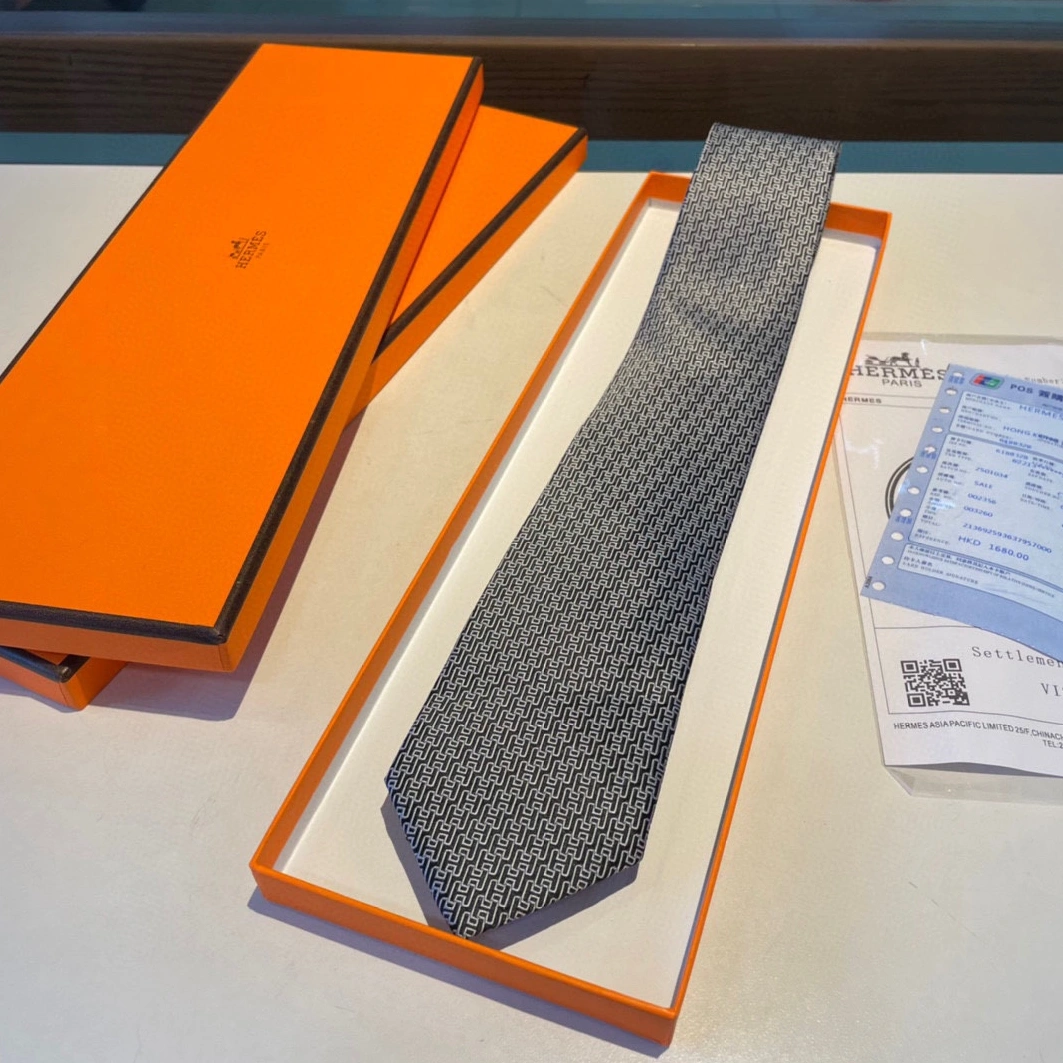 Hermes Necktie For Men Versatile 4372