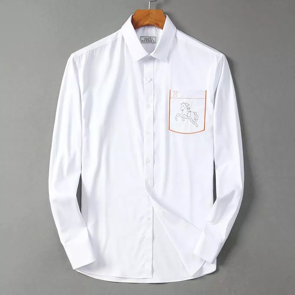 Hermes Shirts Long Sleeved For Men DailyWear 3116