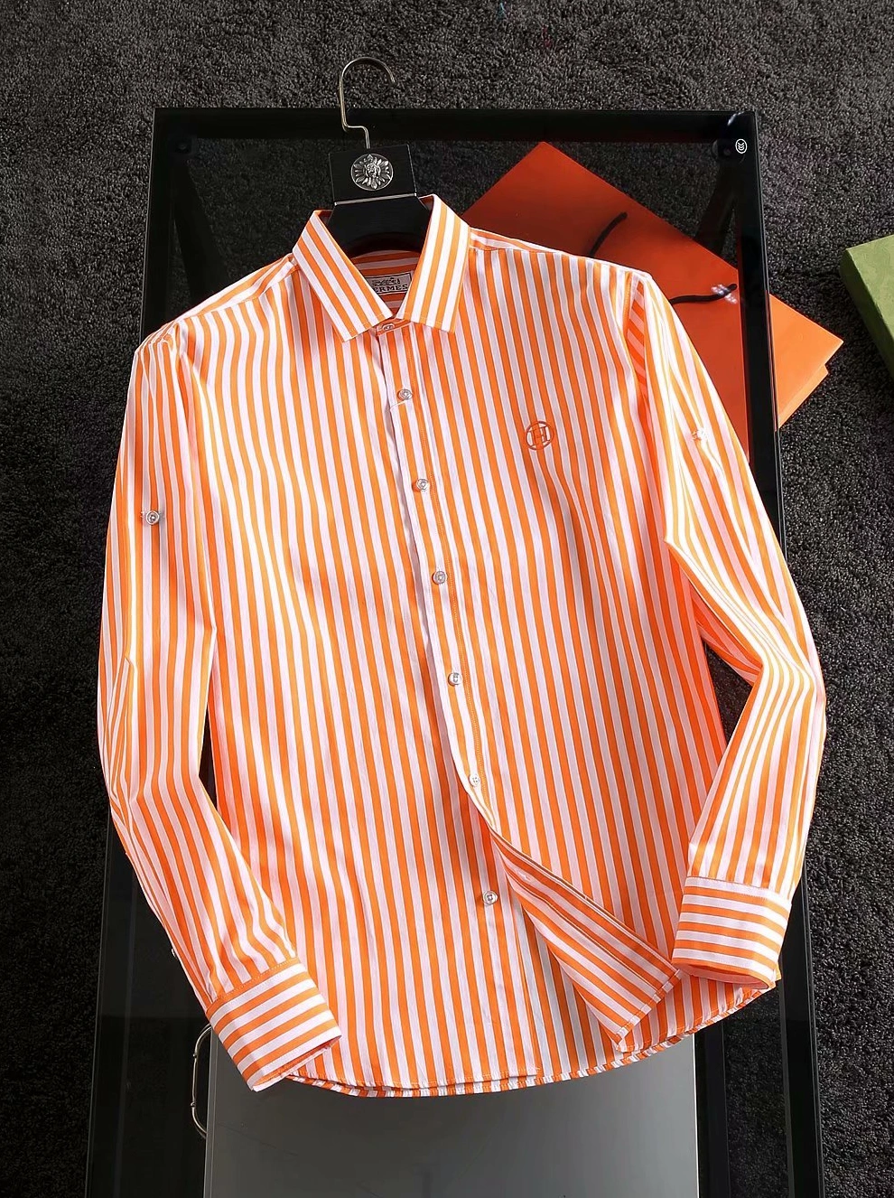 Hermes Shirts Long Sleeved For Men Durable 9947