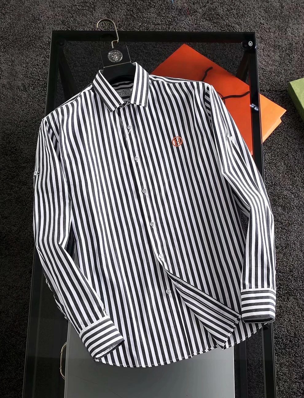 Hermes Shirts Long Sleeved For Men Functional 5652