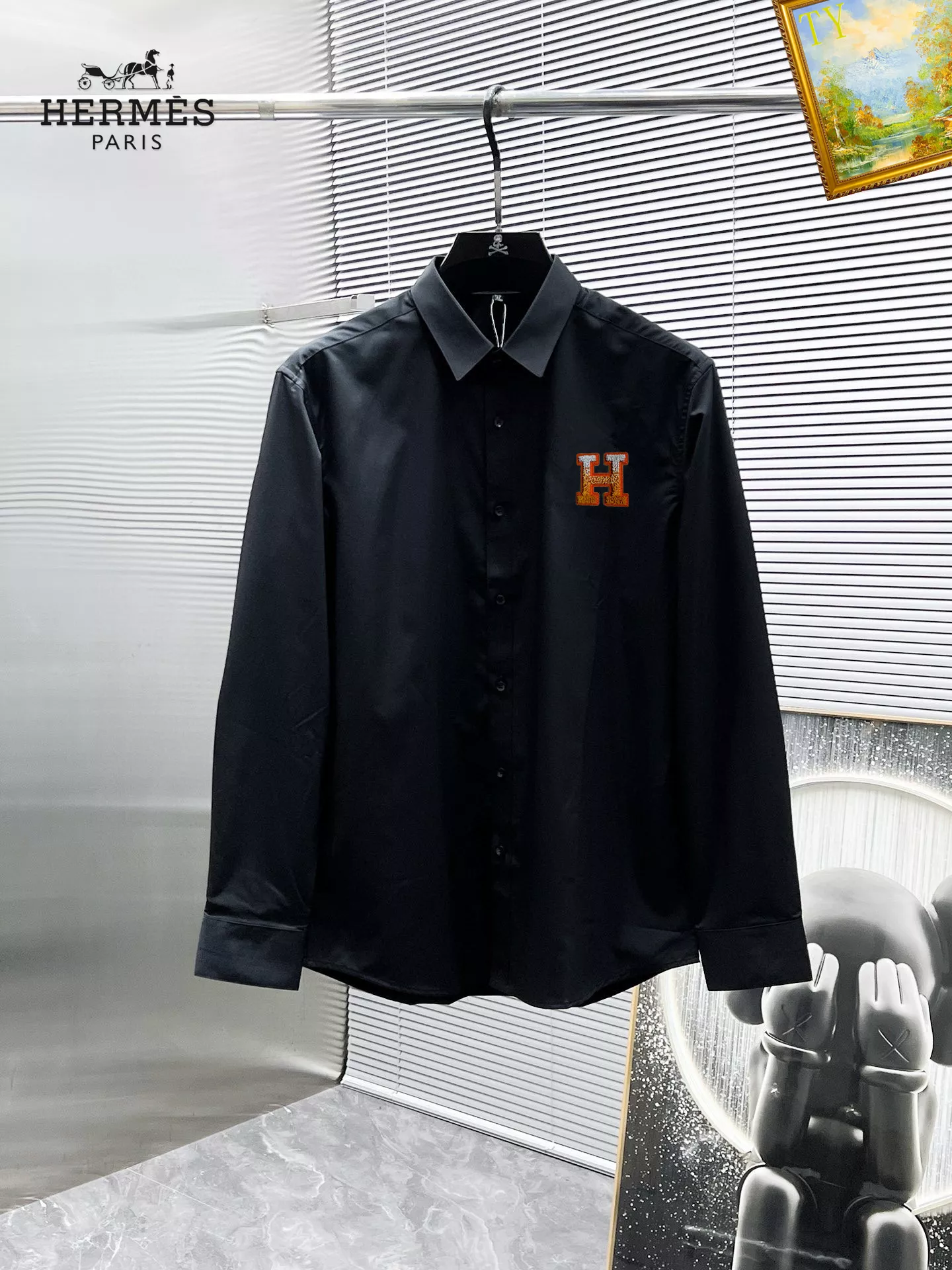 Hermes Shirts Long Sleeved For Men Timeless 2657