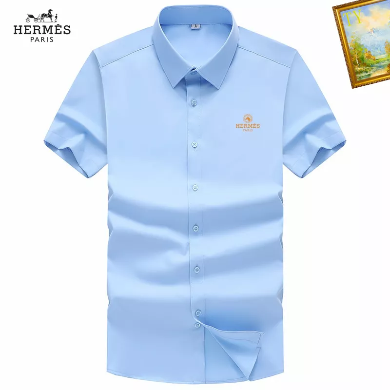 Hermes Shirts Short Sleeved For Men Comfortable 8353
