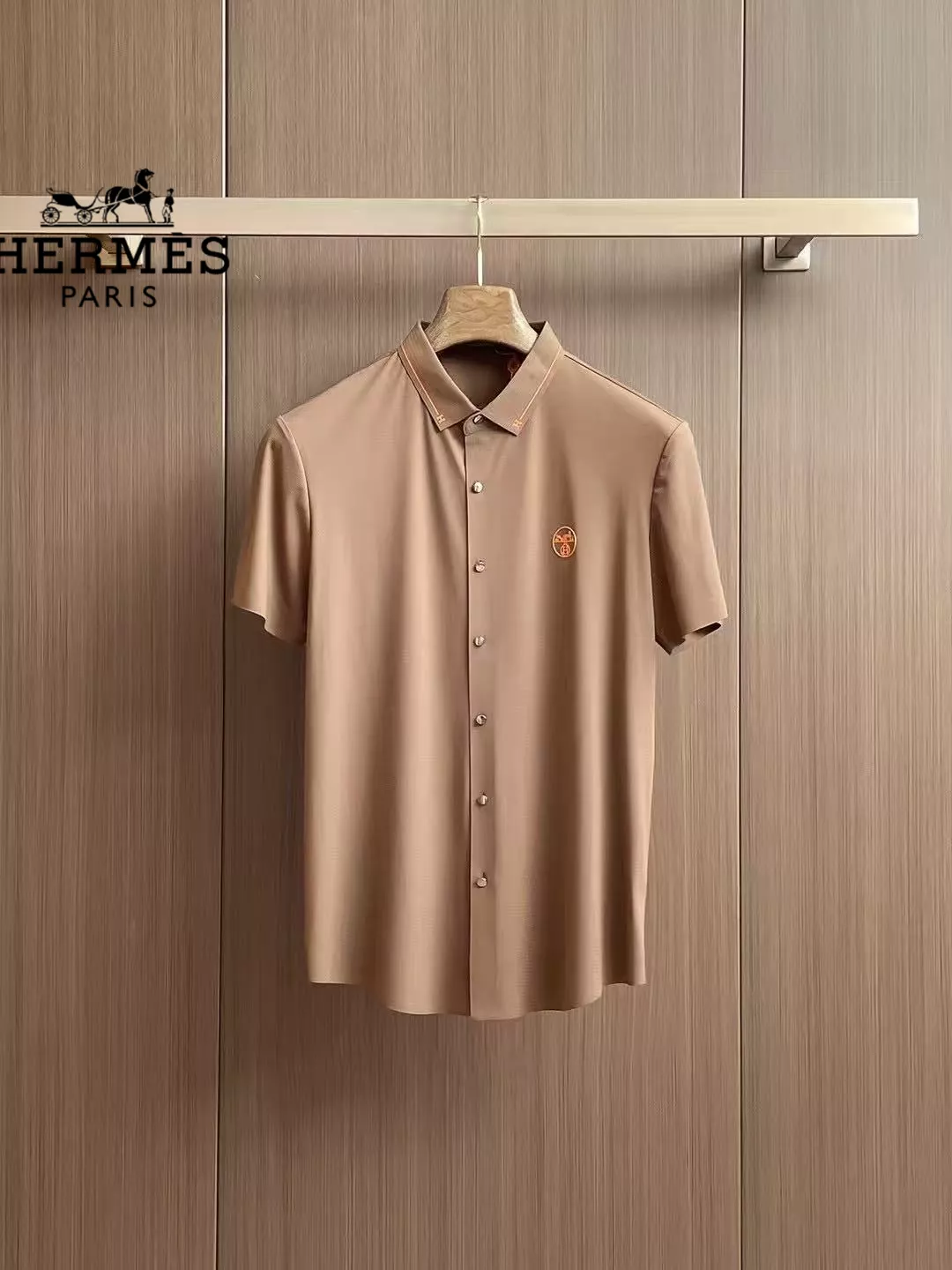 Hermes Shirts Short Sleeved For Men EyeCatching 3714
