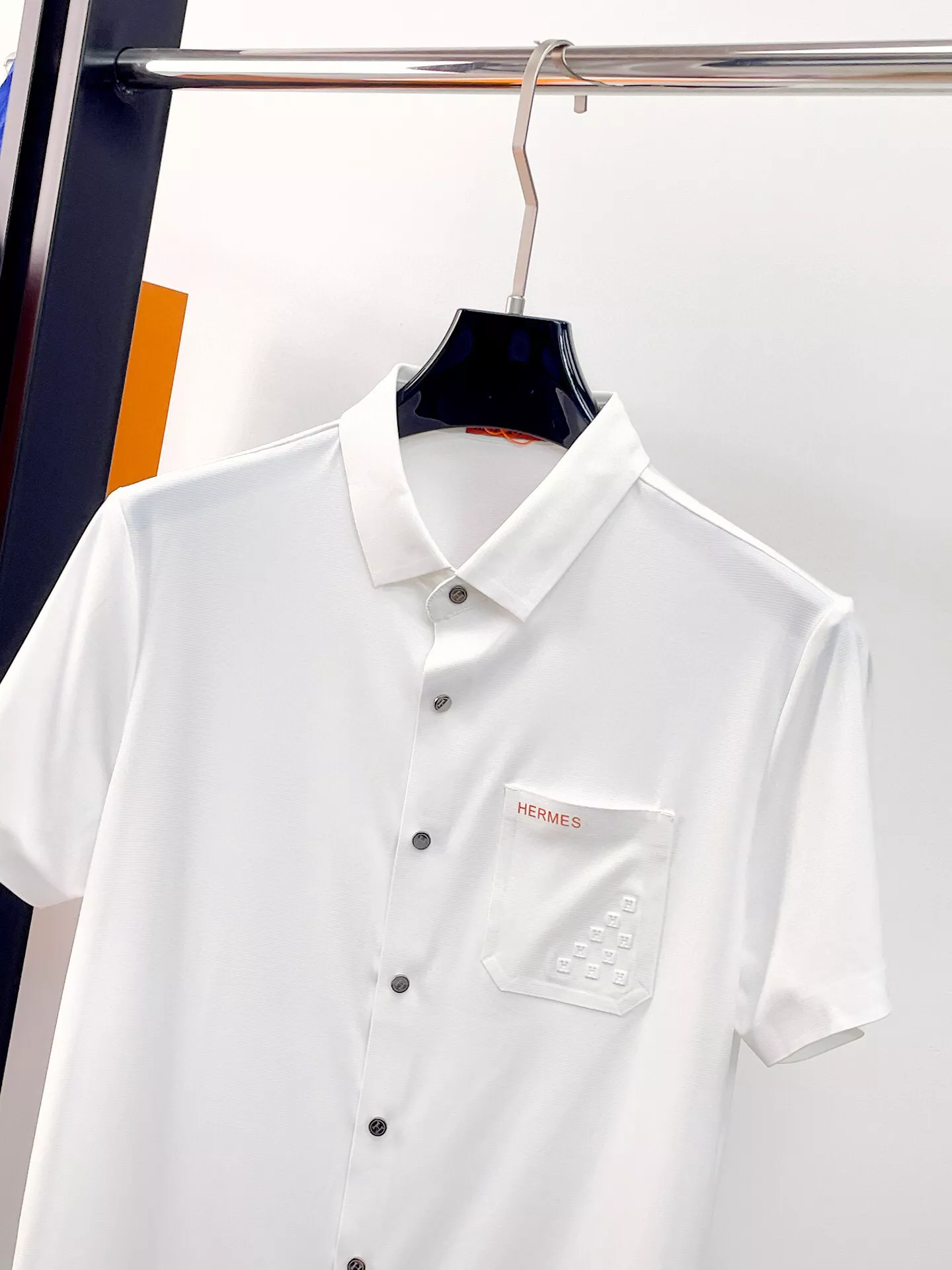 Hermes Shirts Short Sleeved For Men Versatile 2690