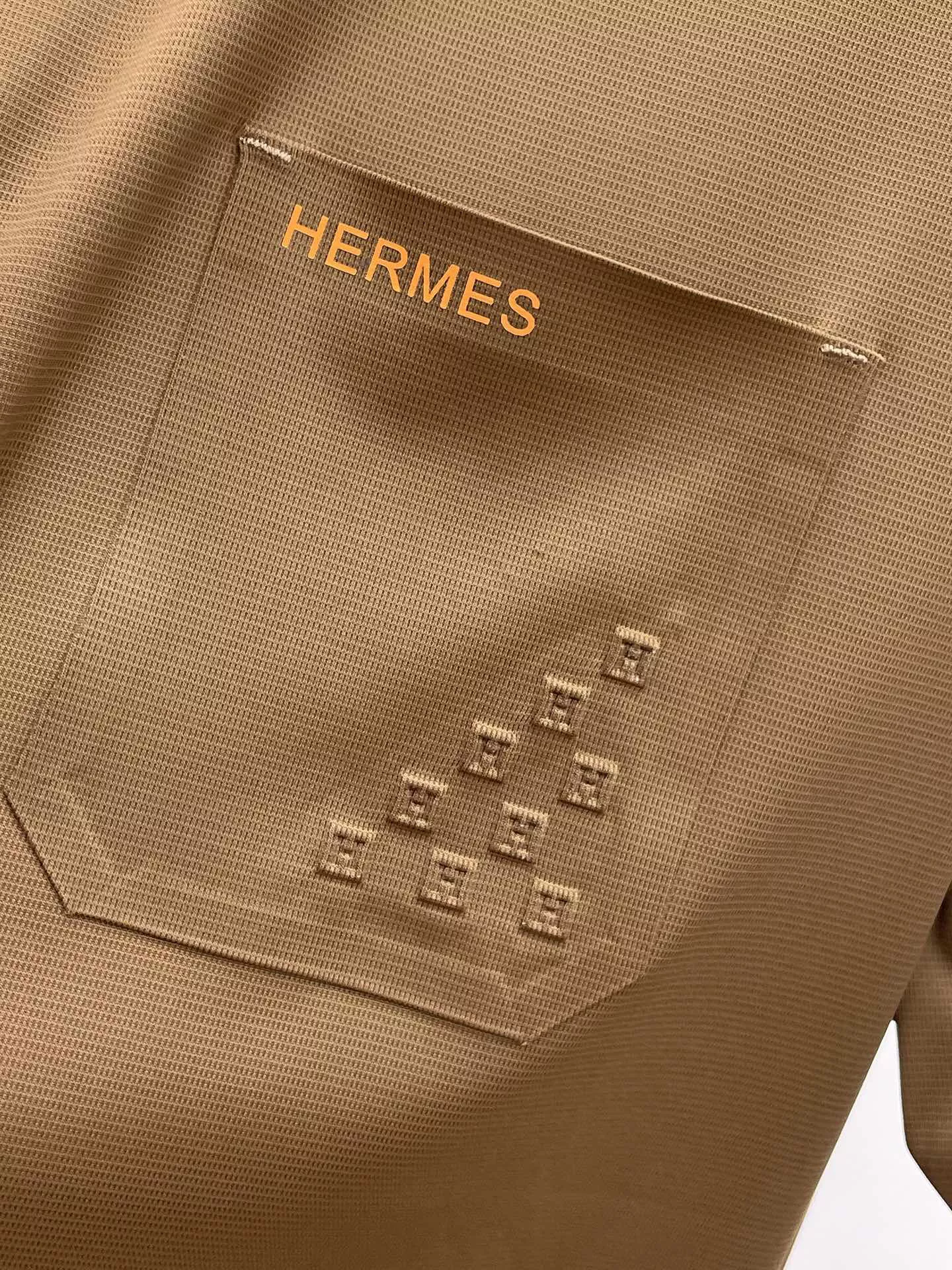 Hermes Shirts Short Sleeved For Men Vibrant 3992
