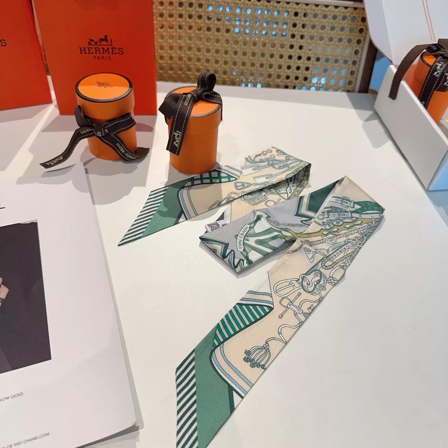 Hermes Silk Scarf Durable 5597