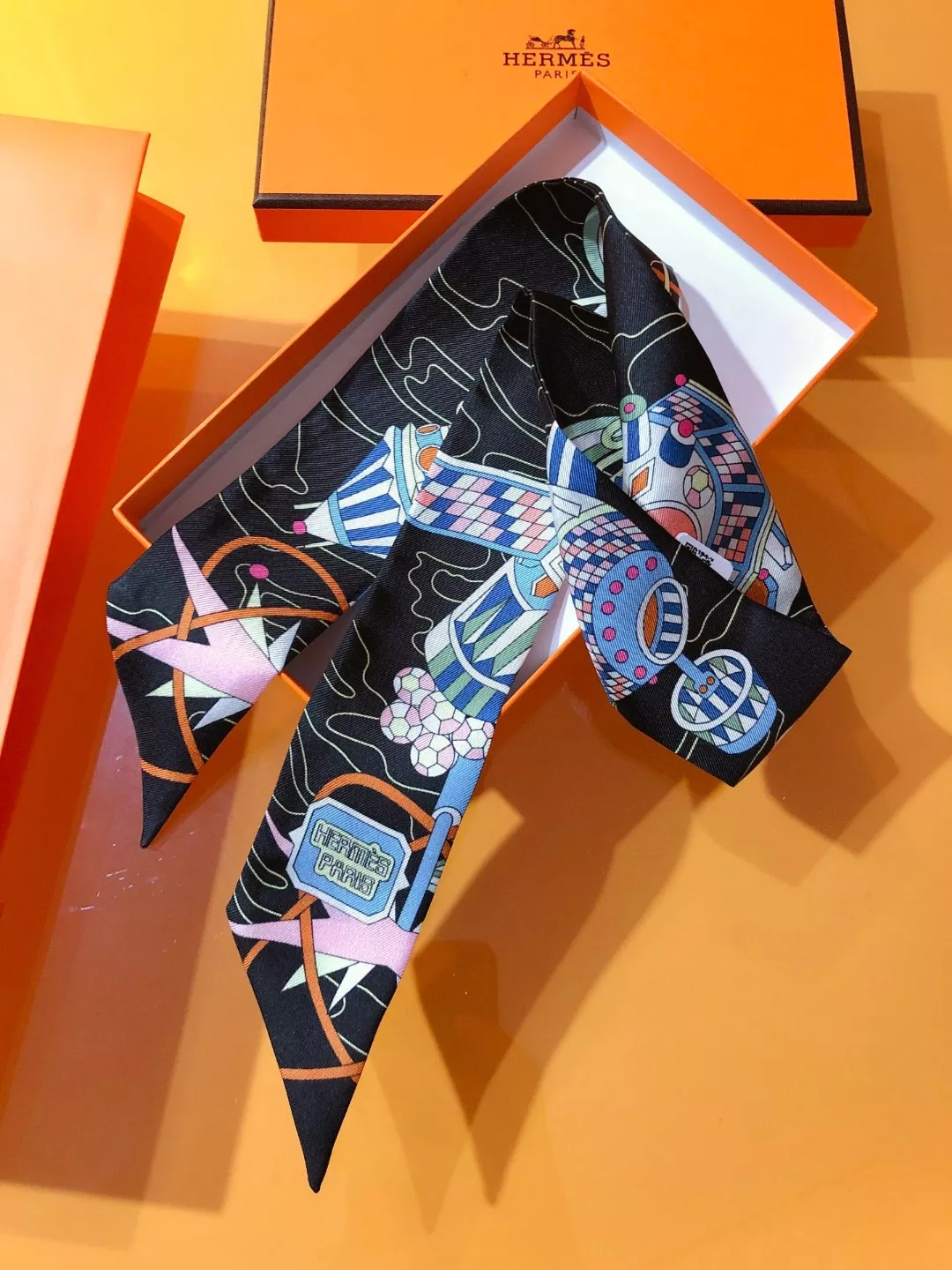 Hermes Silk Scarf EyeCatching 3184