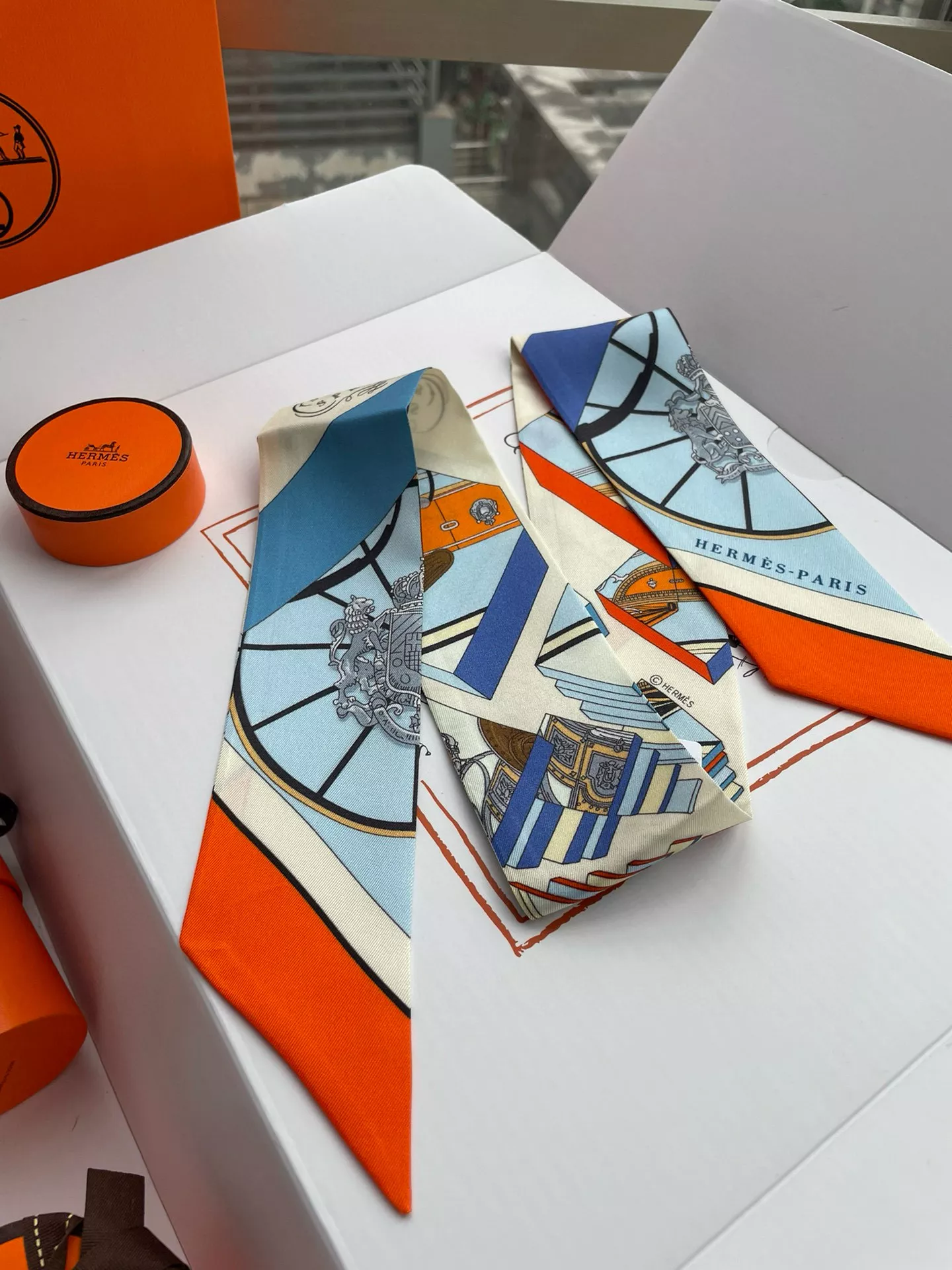 Hermes Silk Scarf Fashionable 3802
