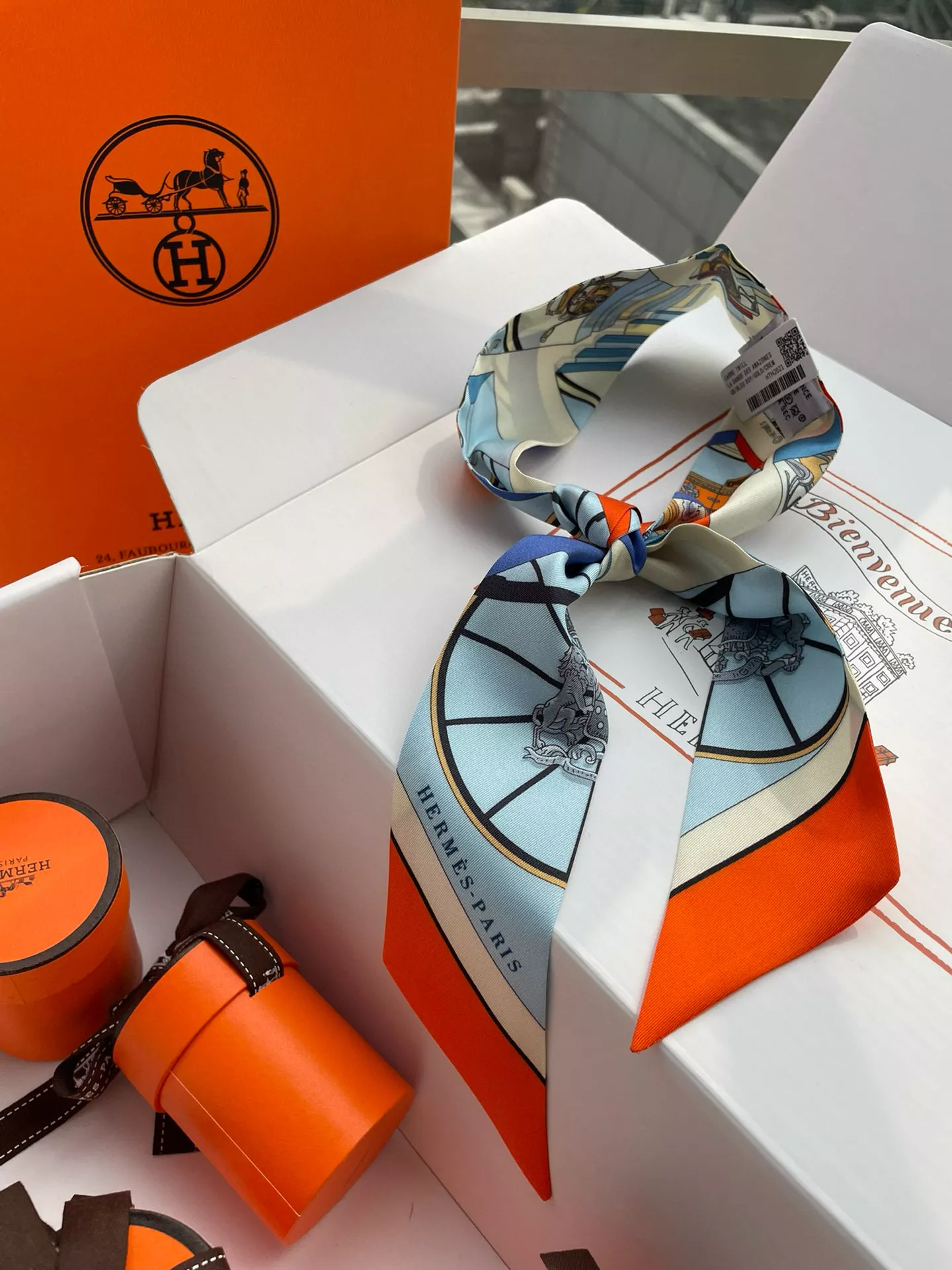Hermes Silk Scarf Fashionable 3802