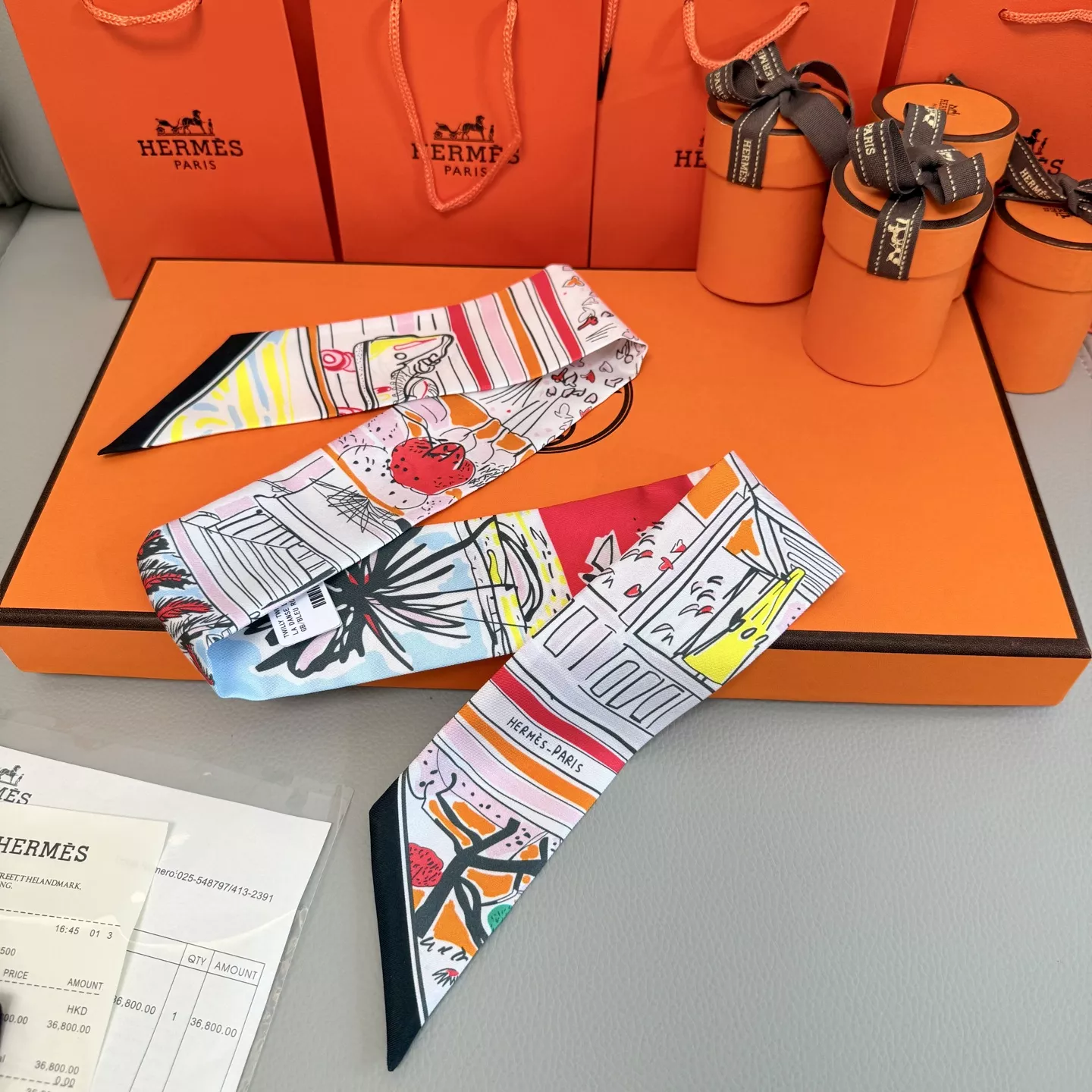 Hermes Silk Scarf Functional 4172
