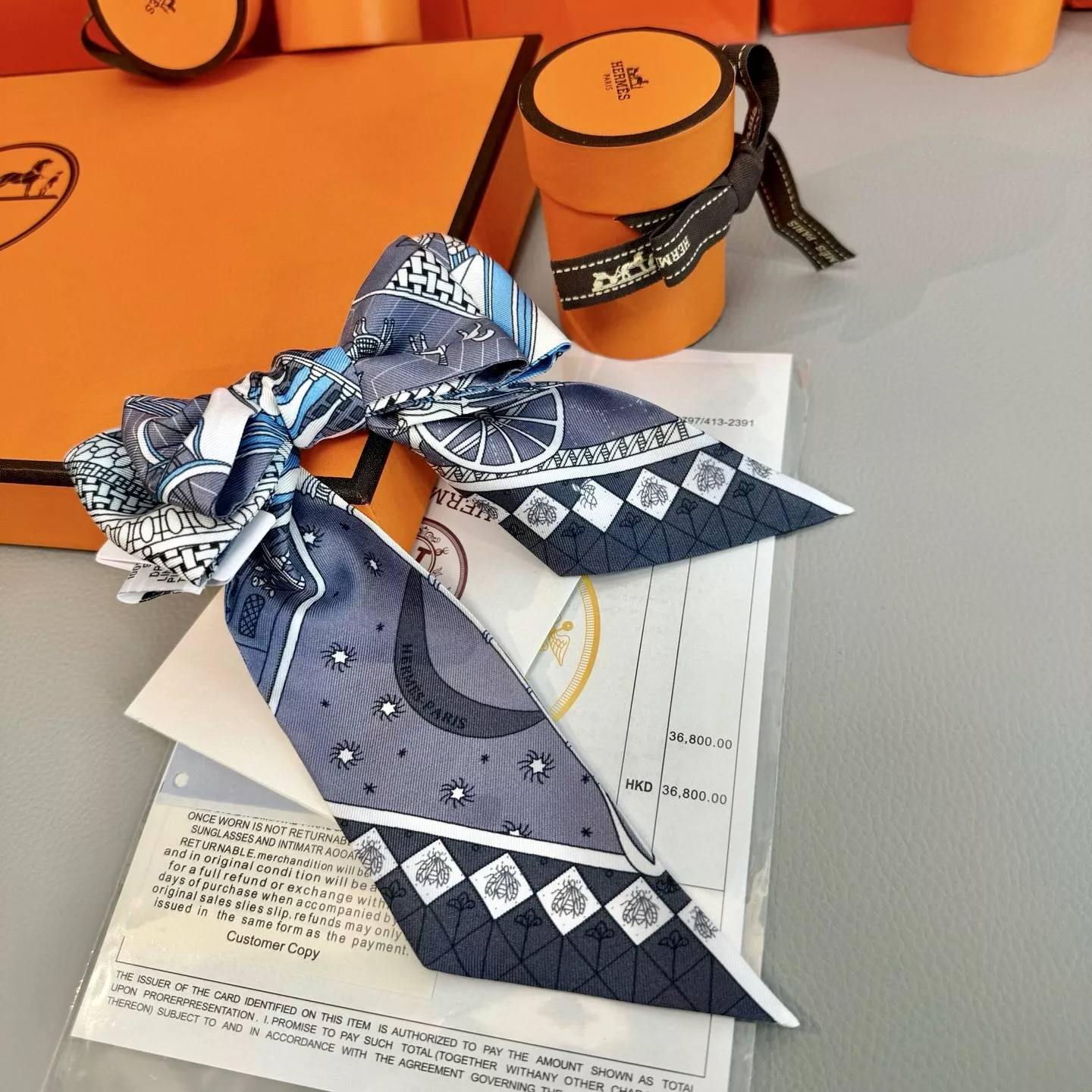 Hermes Silk Scarf Functional 7361