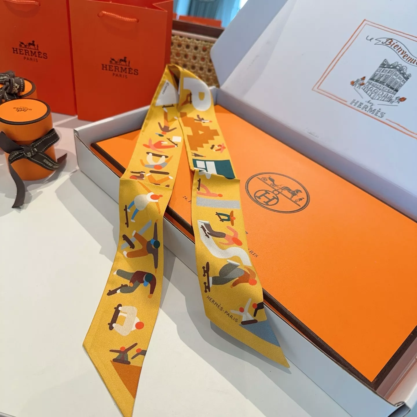 Hermes Silk Scarf Lightweight 4892