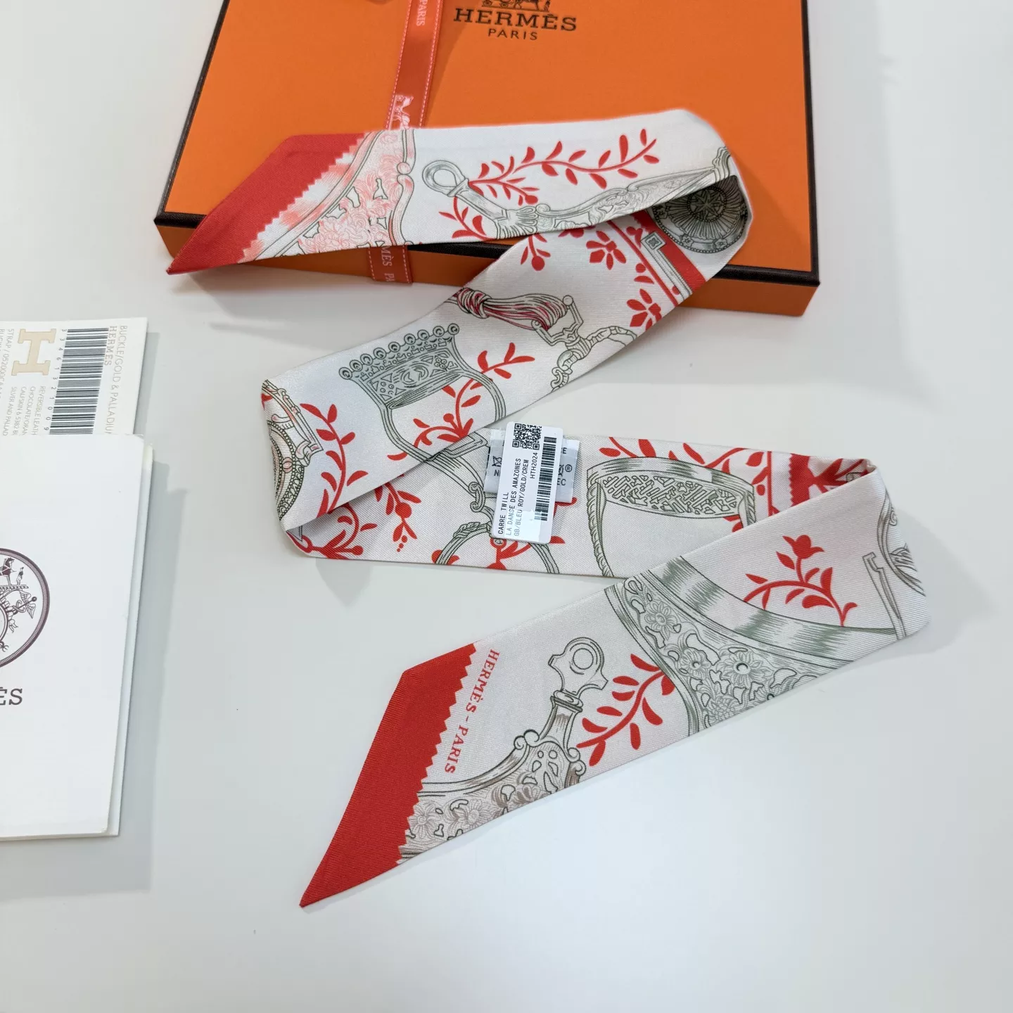 Hermes Silk Scarf Lightweight 5044