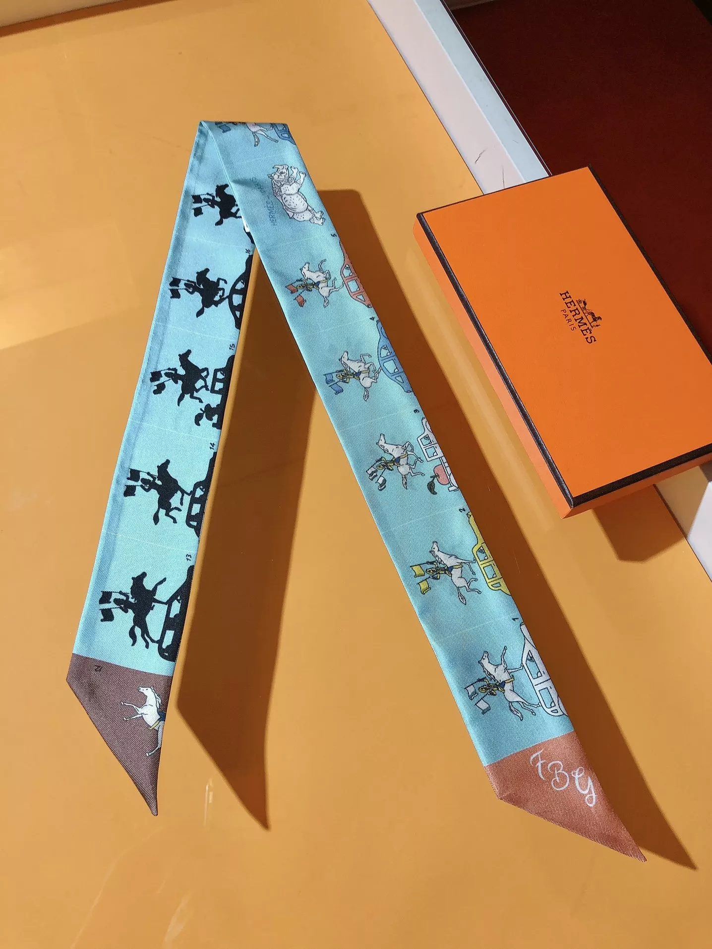 Hermes Silk Scarf Modern 1950