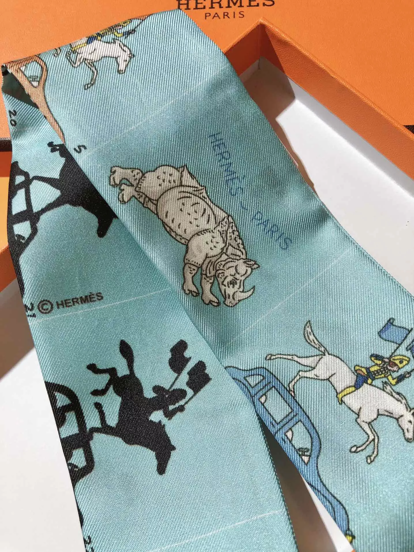 Hermes Silk Scarf Modern 1950